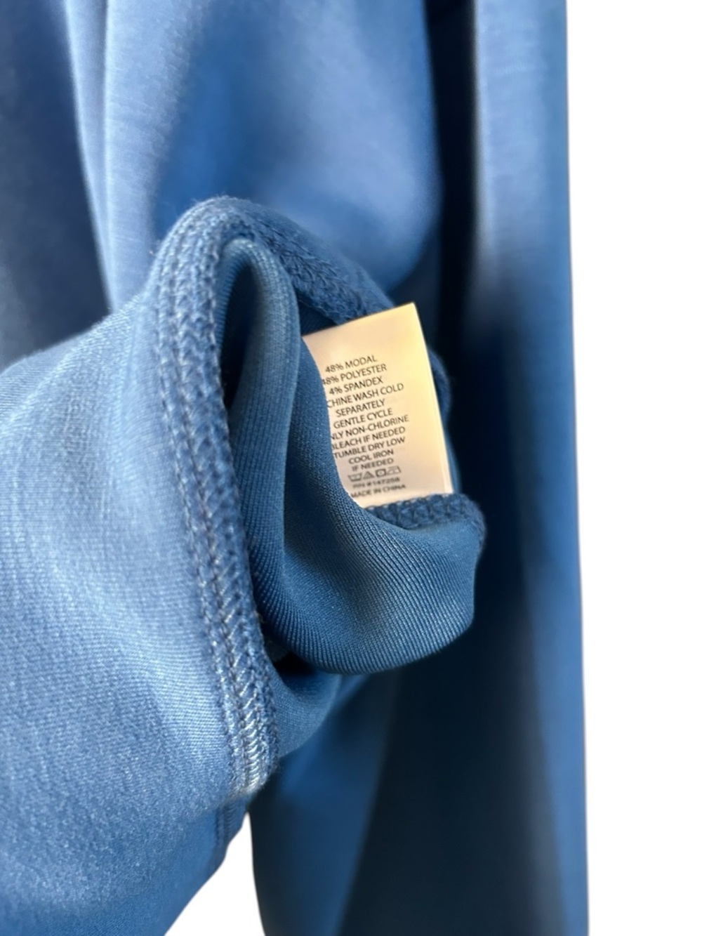 Simply Southern Royal Blue Cropped Sweatshirt Size Large Oversized Pullover - Picture 4 of 7